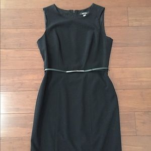Black Dress with Fashion Belt